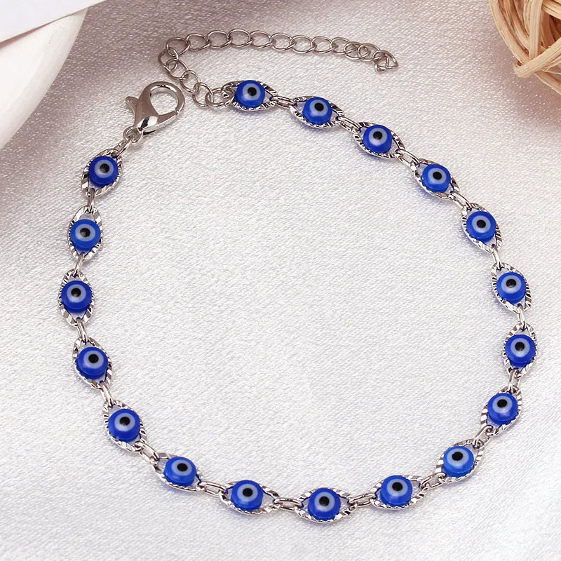 Zaya – Boho bracelet with blue protection eye