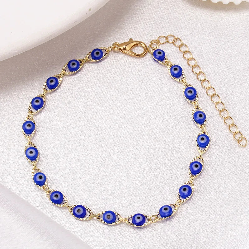 Zaya – Boho bracelet with blue protection eye