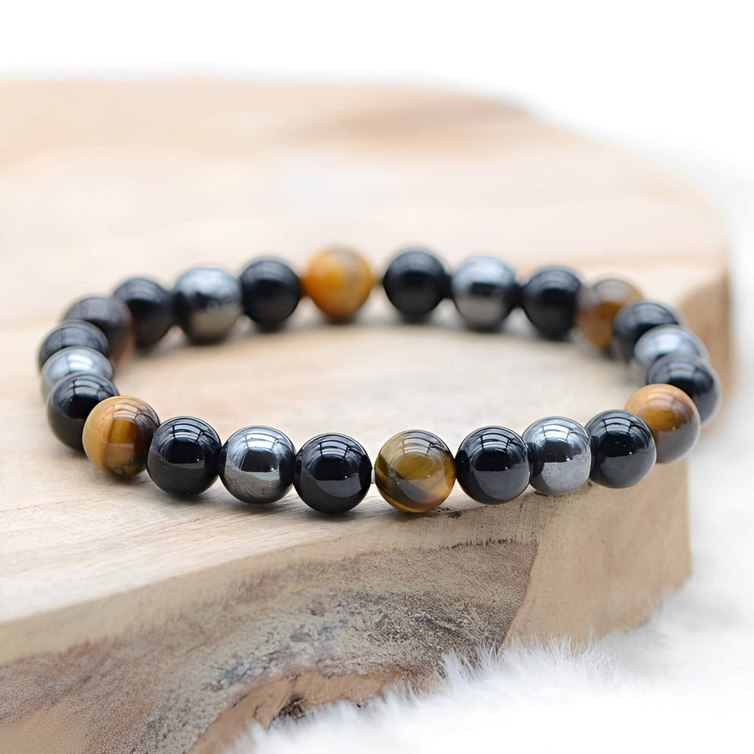 Kiarra – Bracelet of triple protection of natural stones