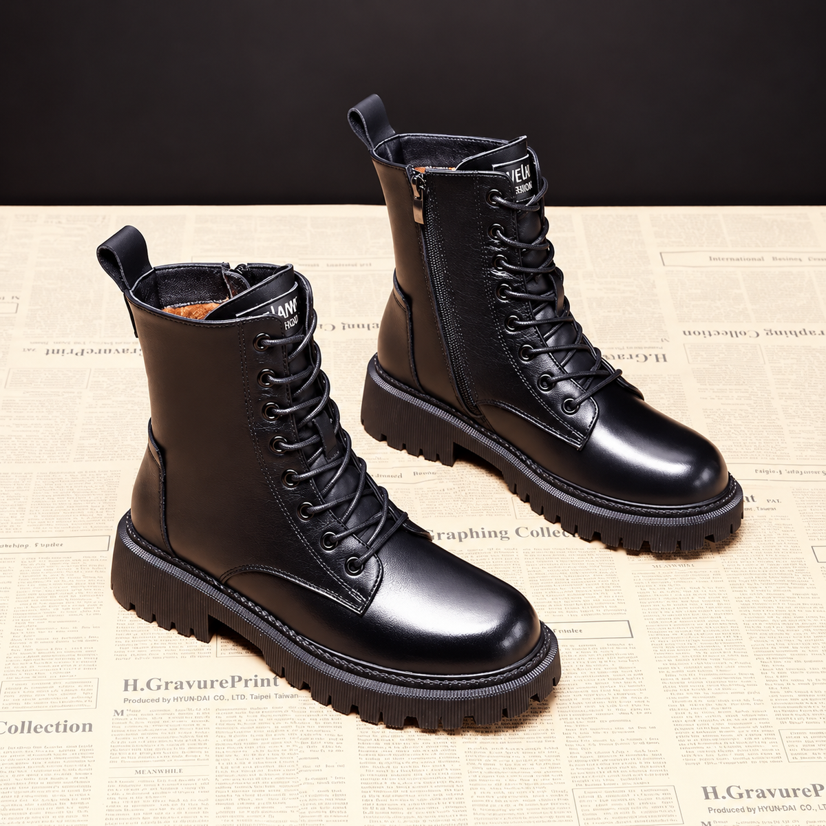 Delphine – Black Winter Boots
