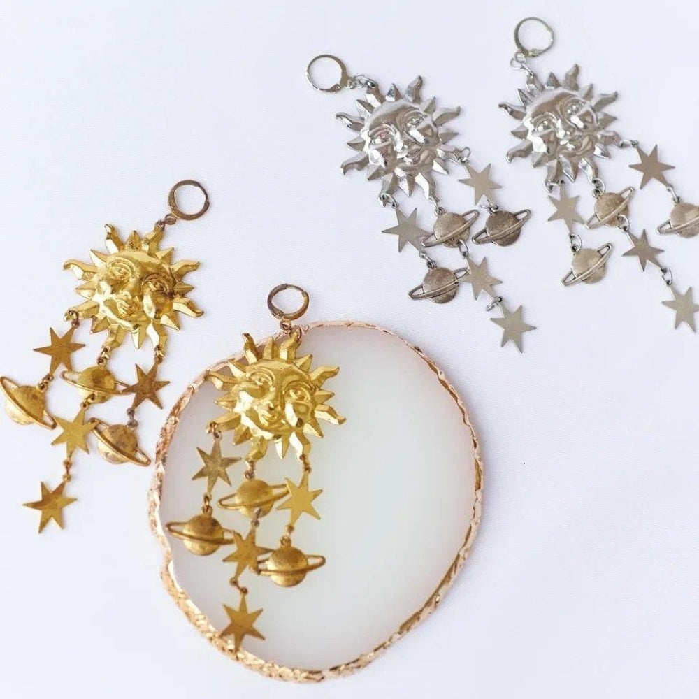 Celestials - Sun Earrings of Stellar Astrology
