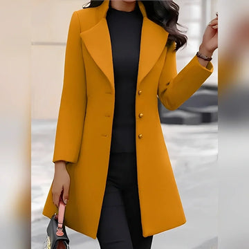 Pauline - Elegant Coat with Buttons for Women