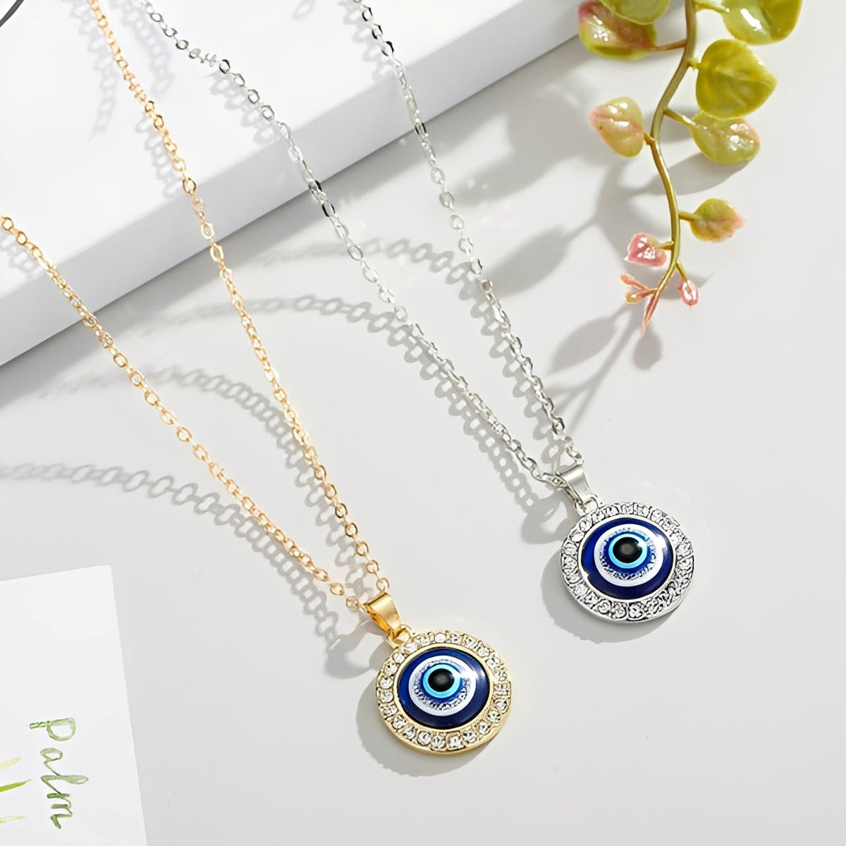 Eleni – Necklace with Blue Protective Eye Matiasma
