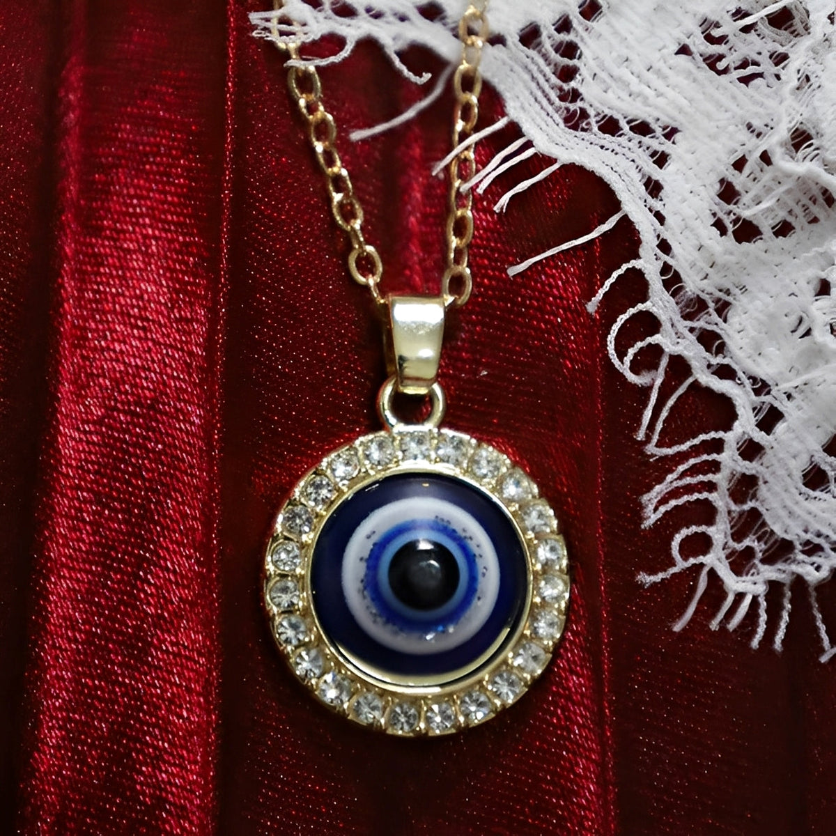 Eleni – Necklace with Blue Protective Eye Matiasma