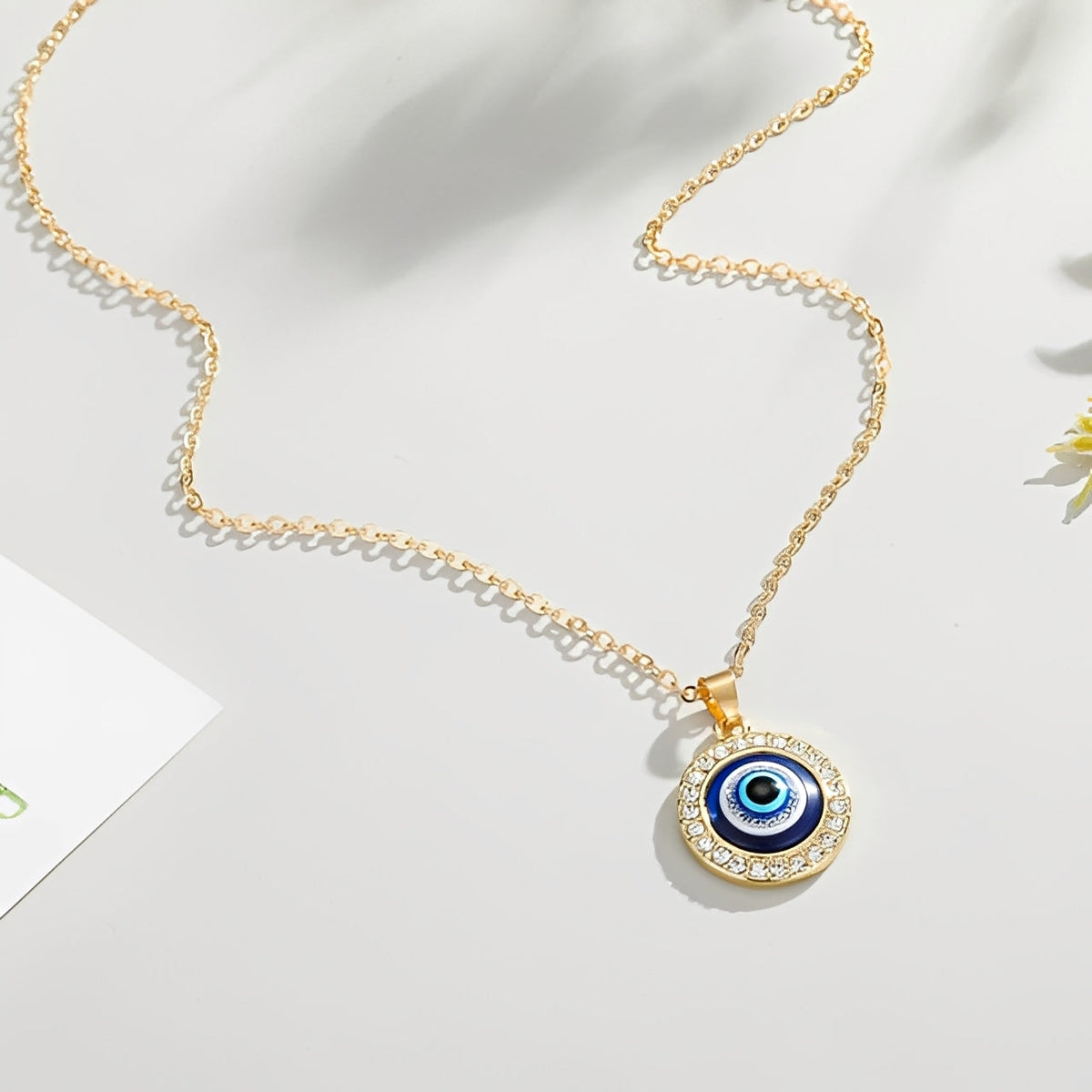 Eleni – Necklace with Blue Protective Eye Matiasma