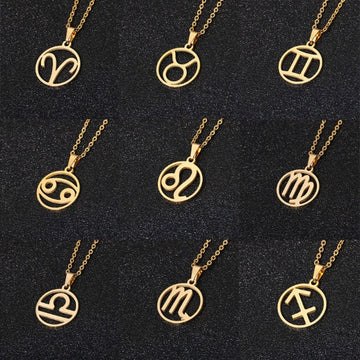 Astra – Zodiac necklace with pendant of 12 constellations
