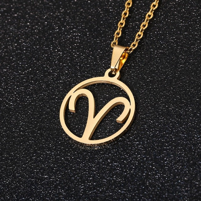 Astra – Zodiac necklace with pendant of 12 constellations