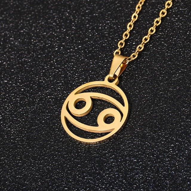 Astra – Zodiac necklace with pendant of 12 constellations