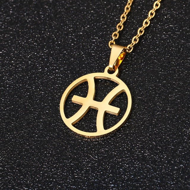 Astra – Zodiac necklace with pendant of 12 constellations