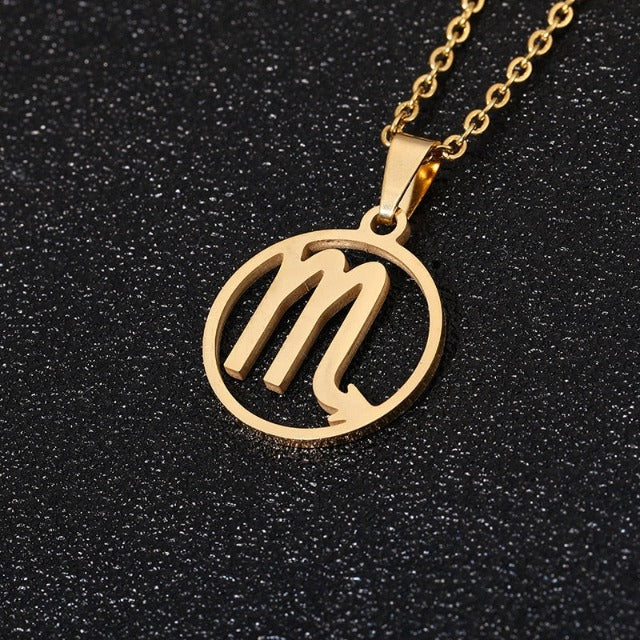 Astra – Zodiac necklace with pendant of 12 constellations