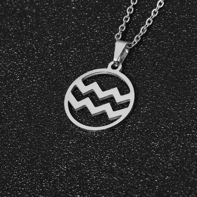 Astra – Zodiac necklace with pendant of 12 constellations