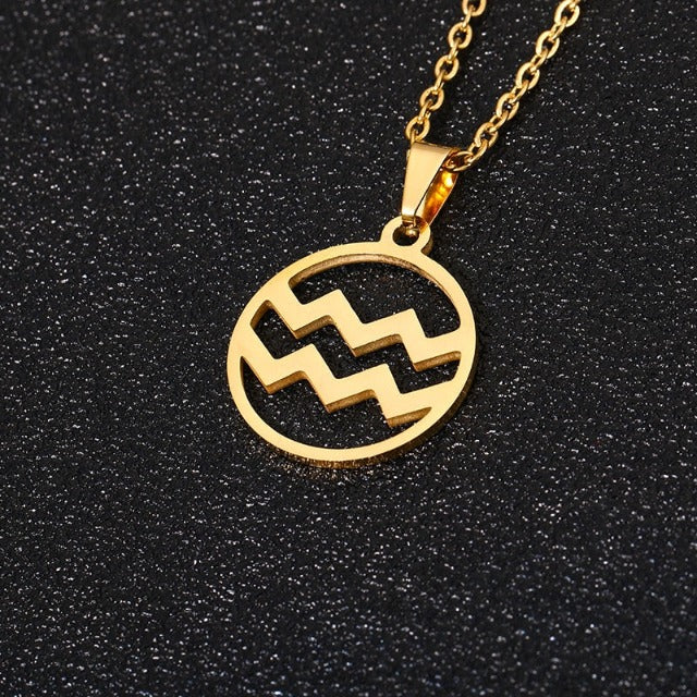 Astra – Zodiac necklace with pendant of 12 constellations