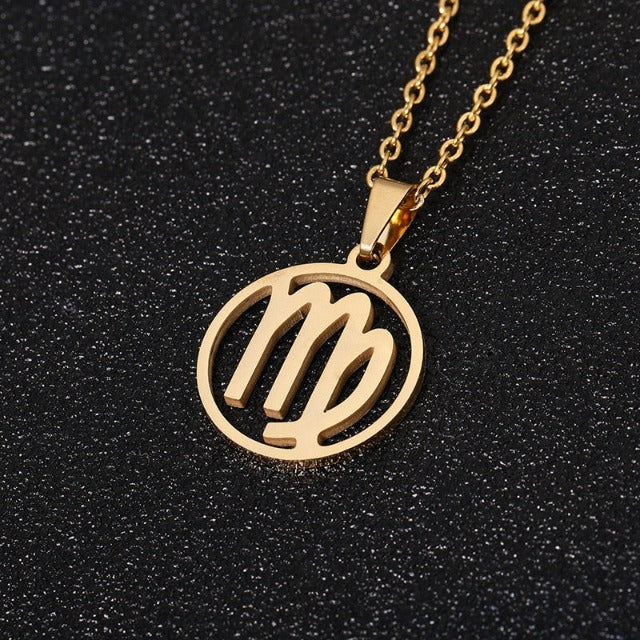 Astra – Zodiac necklace with pendant of 12 constellations