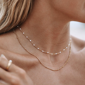 Aveline – Double Necklace with Decorative Details