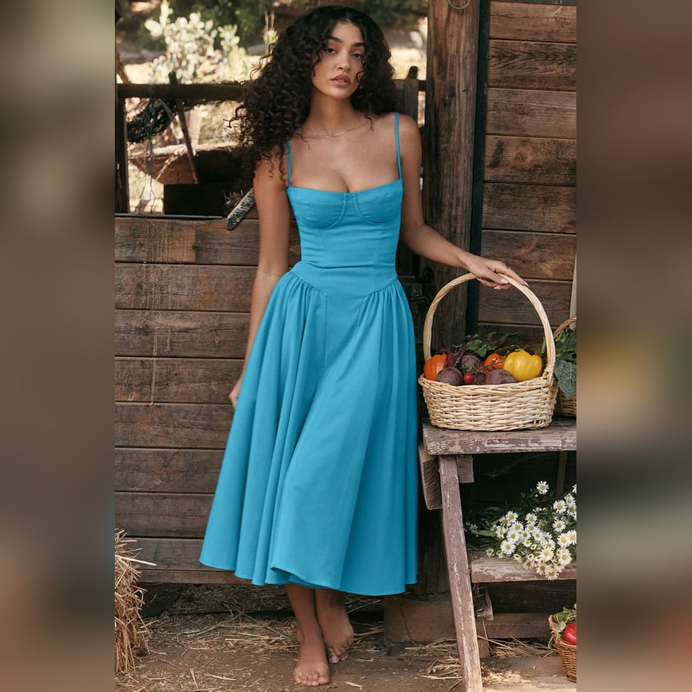 Diana - Midi Dress with Corset