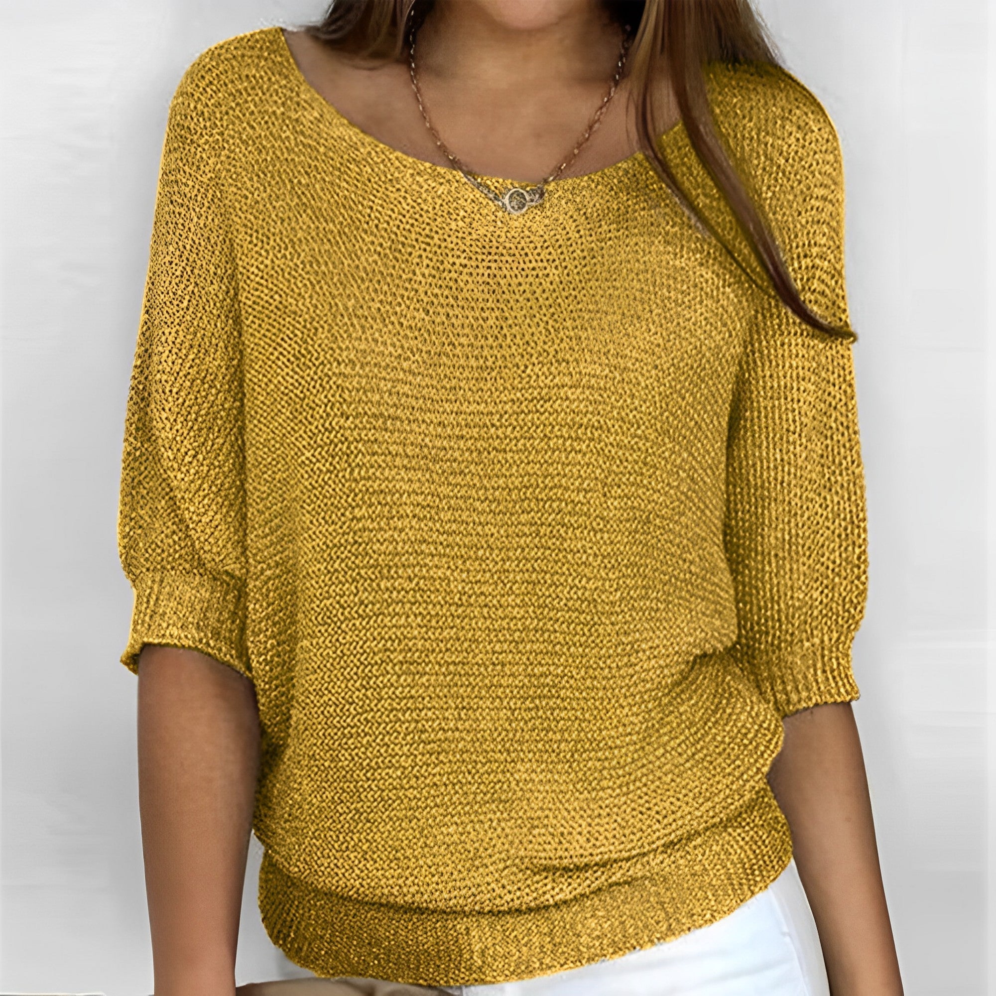 Leonie - Stylish Crew Neck Sweater