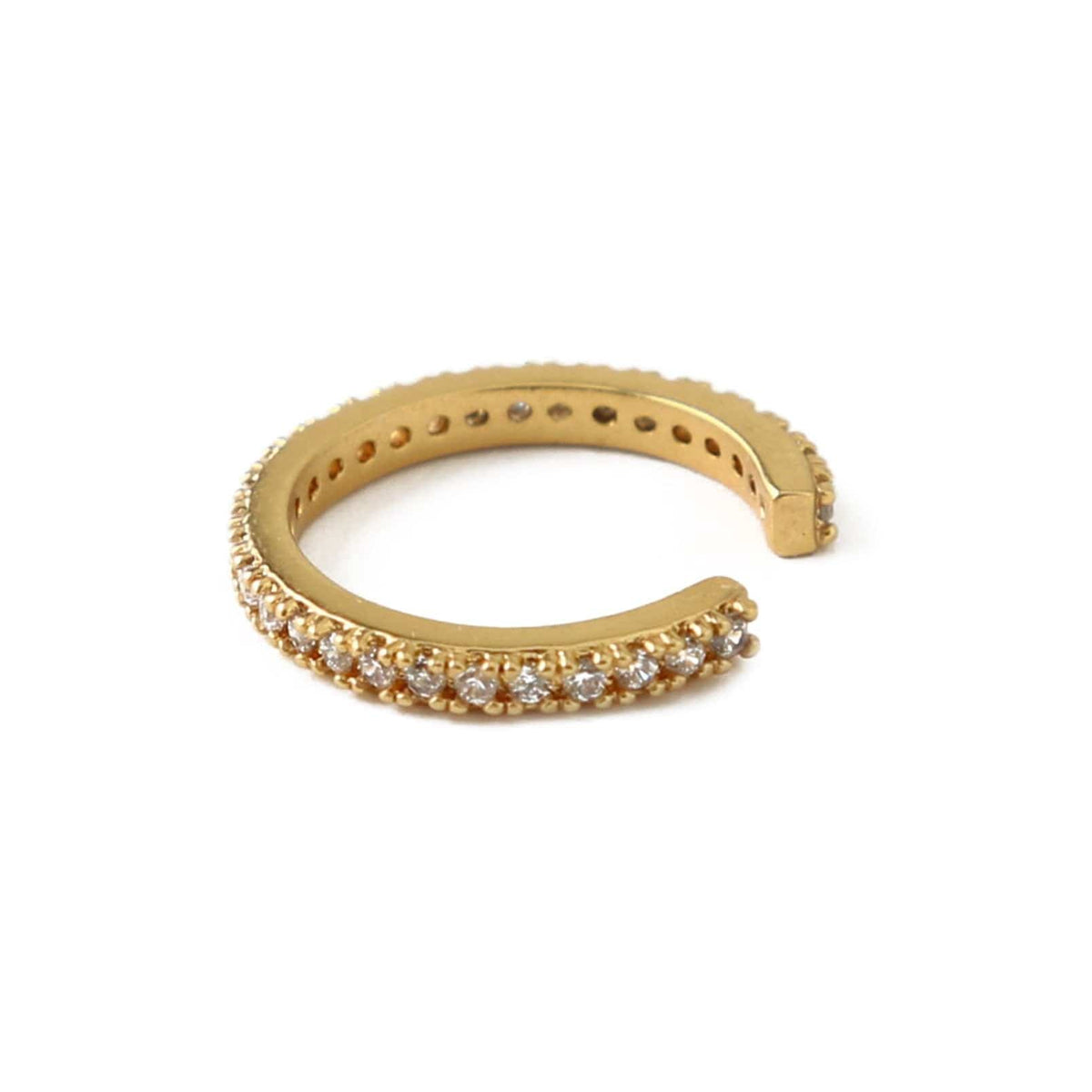 Bree – Gold ear cuff with crystals