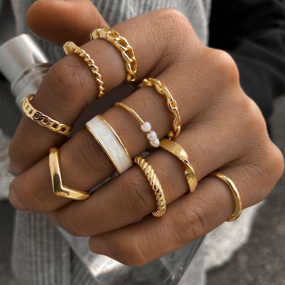 10 Pieces Fashion Rings - Mix and Match