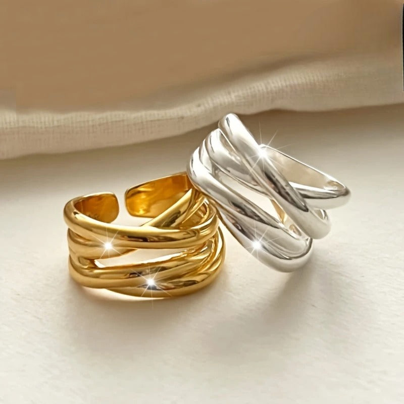 Riley – Geometric Love Romantic Ring
