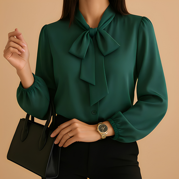 Blainne - Stylish women's blouse with bow