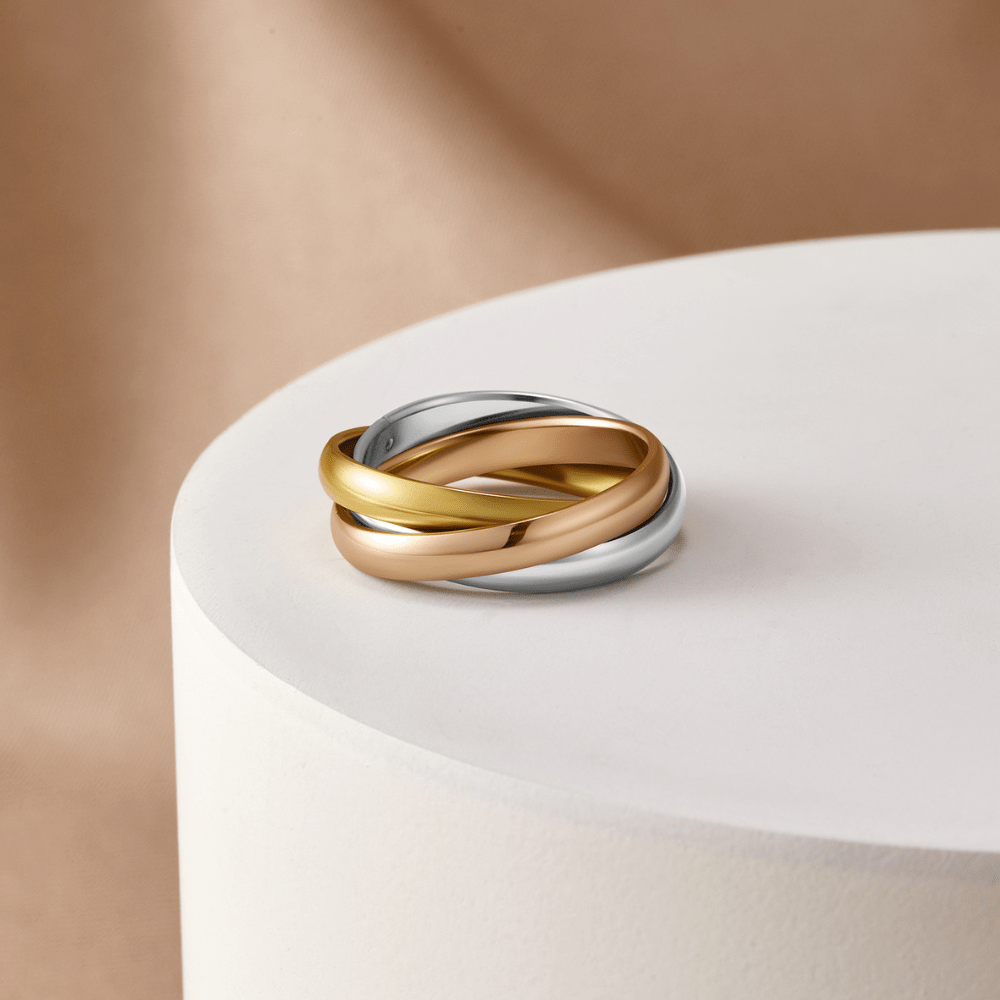 Elena – Triple elegant ring in three tones