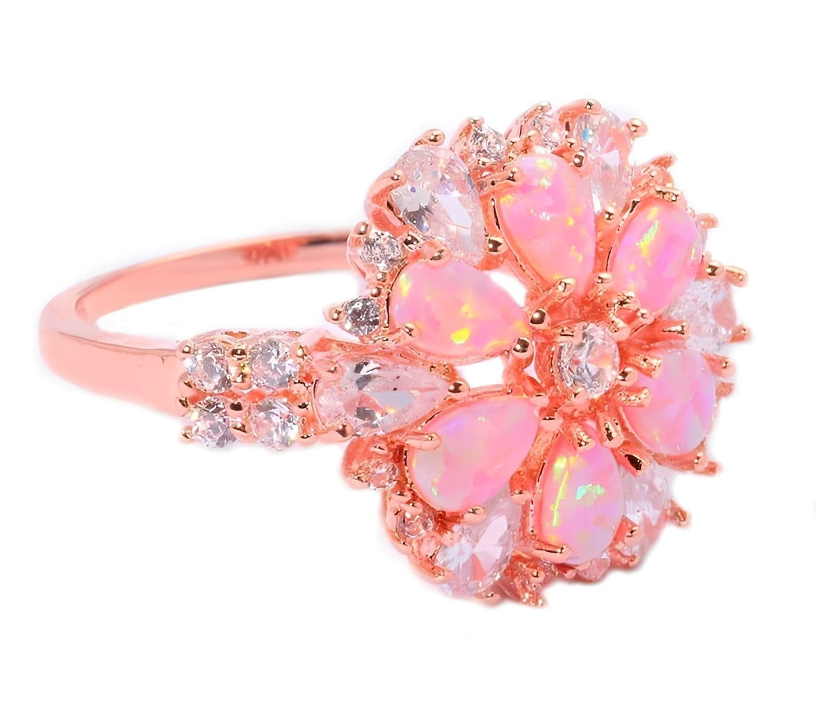 Rian – Fine Ring Flower of Fire Opal