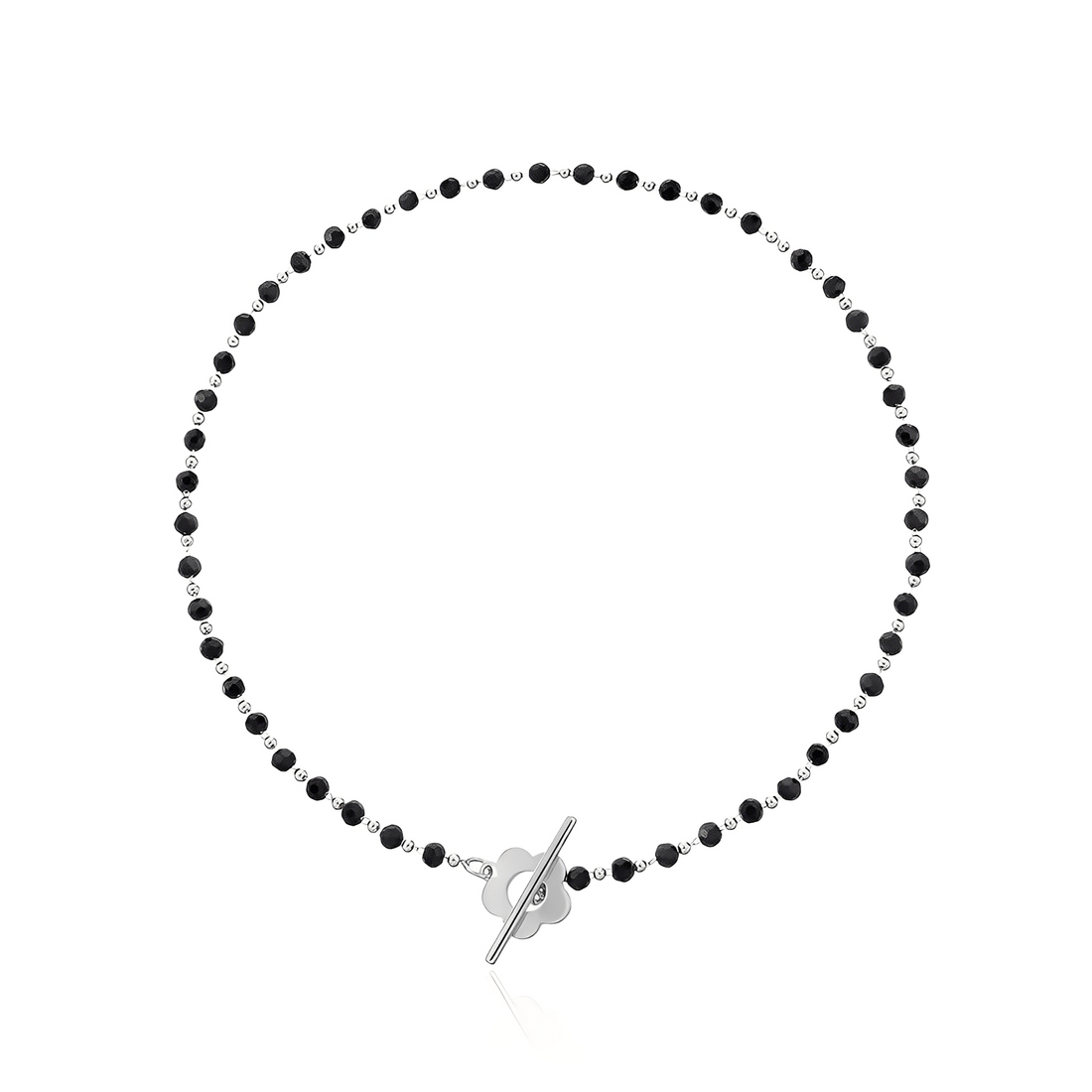 Naya - Floral choker collar with flower clasp