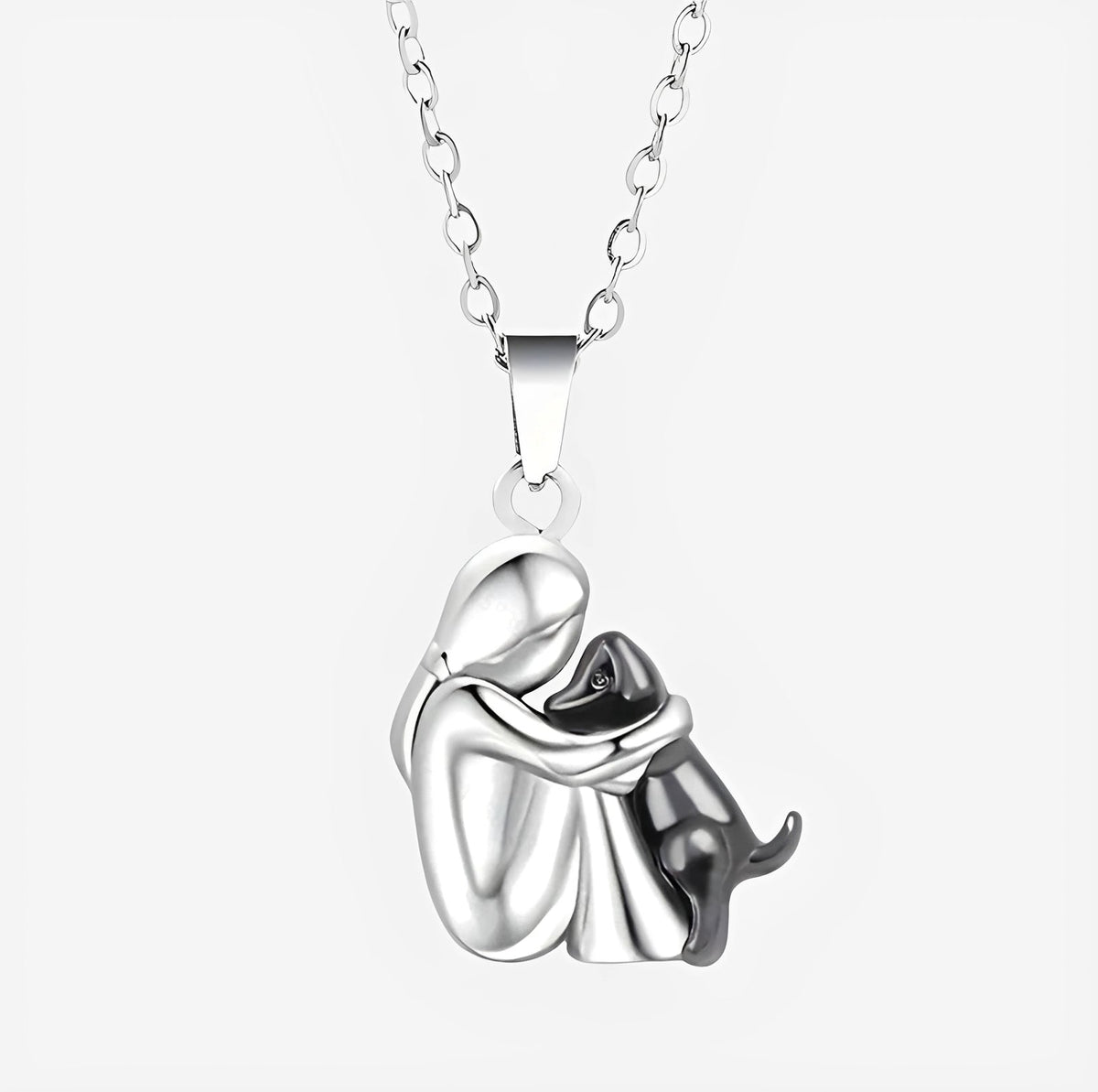 Miwa – Collar with little girl and dog in embrace
