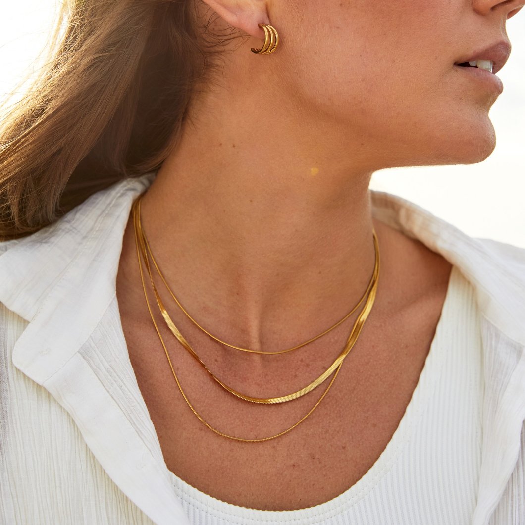 Alix – Gold necklace with multiple rows