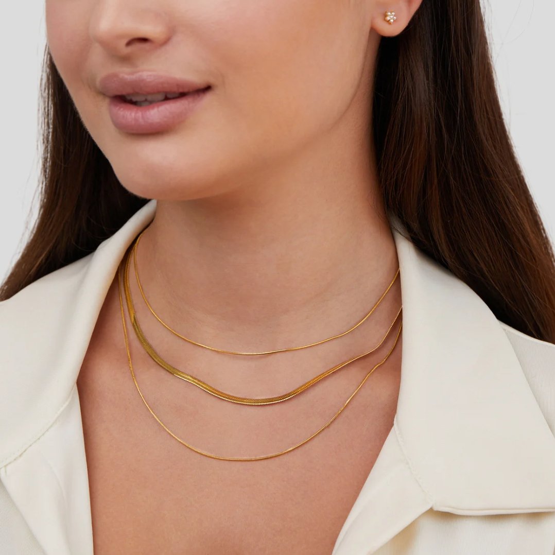 Agot – Golden Multilayer Chain Necklace