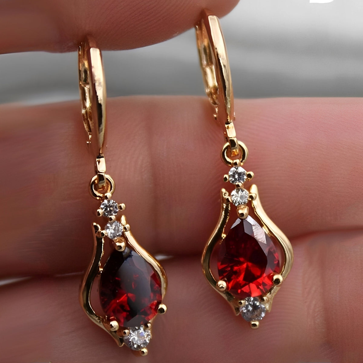 Kate - Rainbow Heart Earring