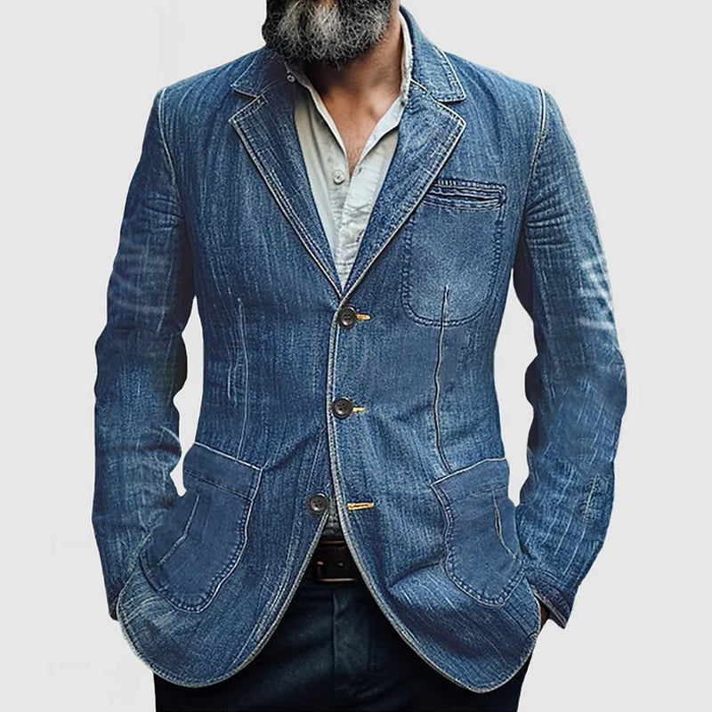 Blazer for Men - Tailored Fit, Functional Pockets, Stylish Design