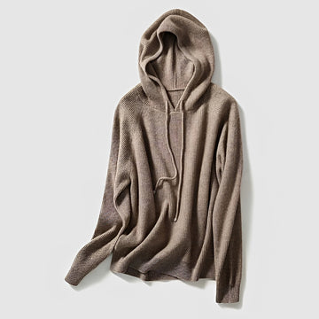 Hooded Women's Sweater Relaxed Fit Long Sleeve Casual Style