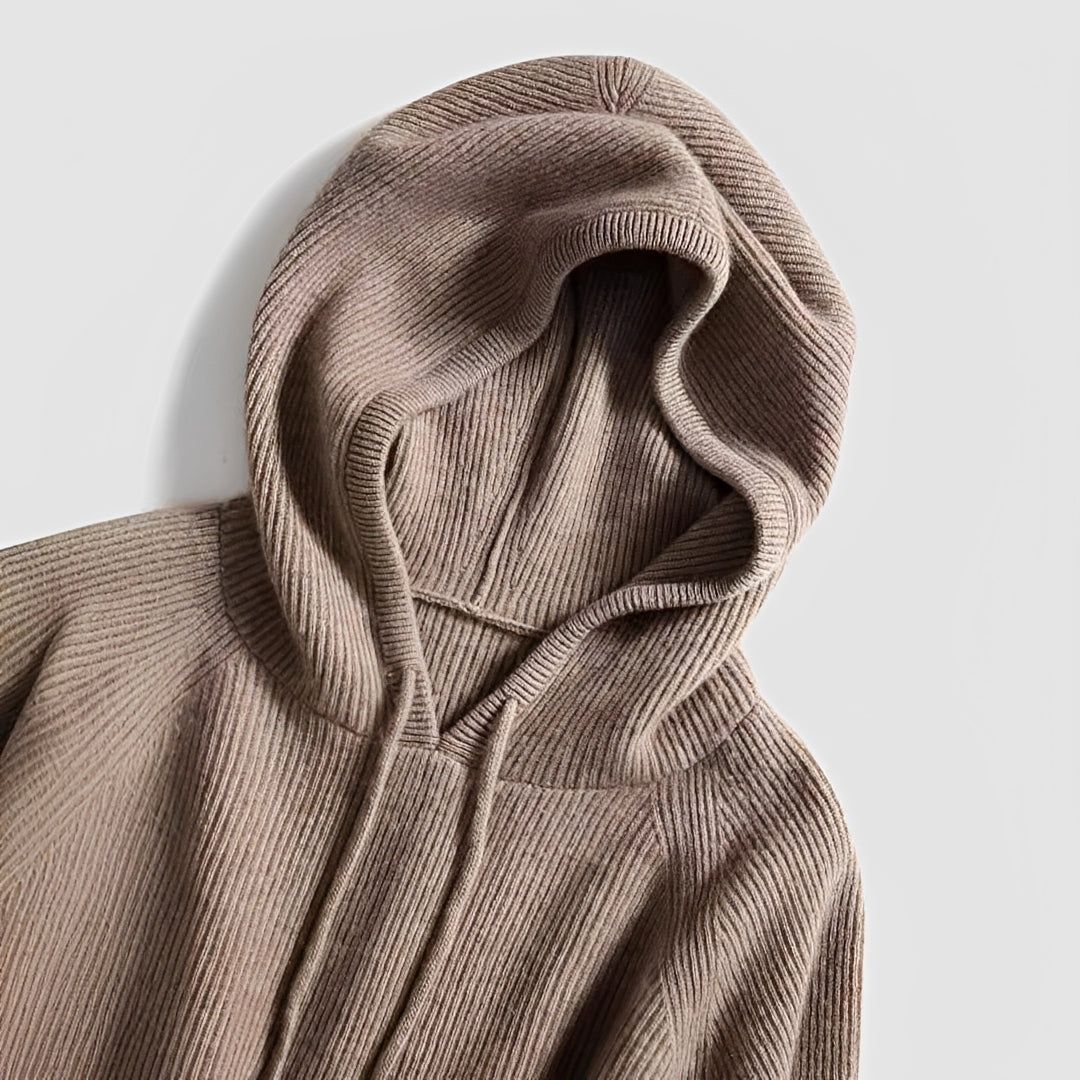 Hooded Women's Sweater Relaxed Fit Long Sleeve Casual Style