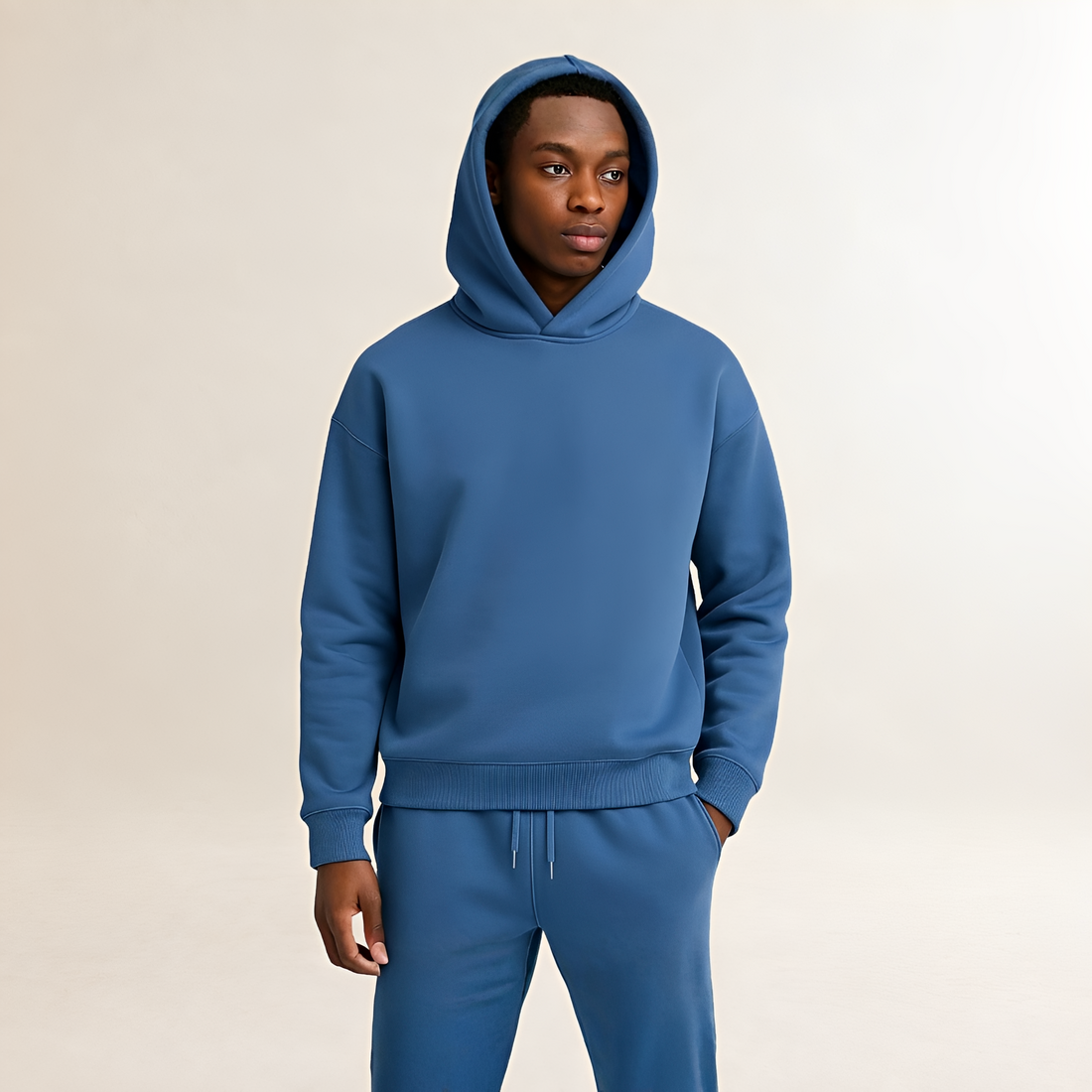 Hoodie and Jogger Set for Men - Oversized Fit with Adjustable Hood