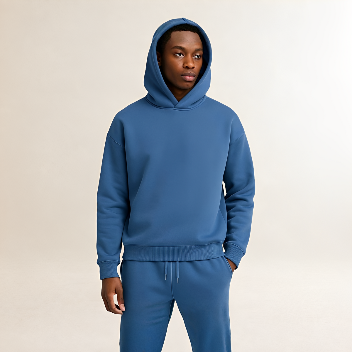 Hoodie and Jogger Set for Men - Oversized Fit with Adjustable Hood