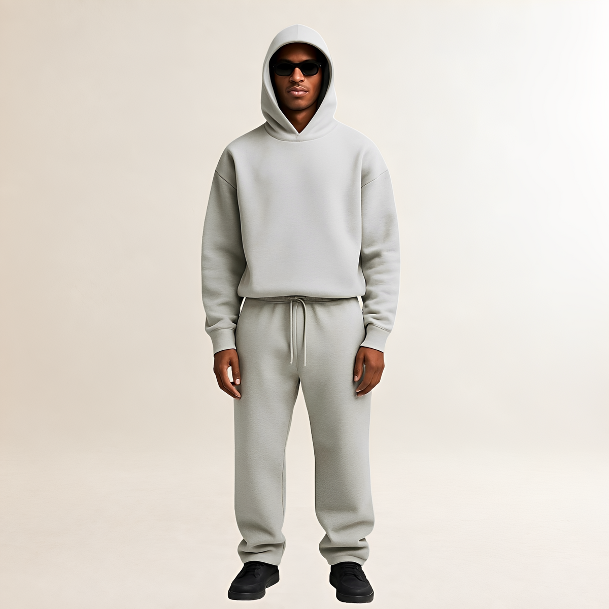 Hoodie and Jogger Set for Men - Oversized Fit with Adjustable Hood