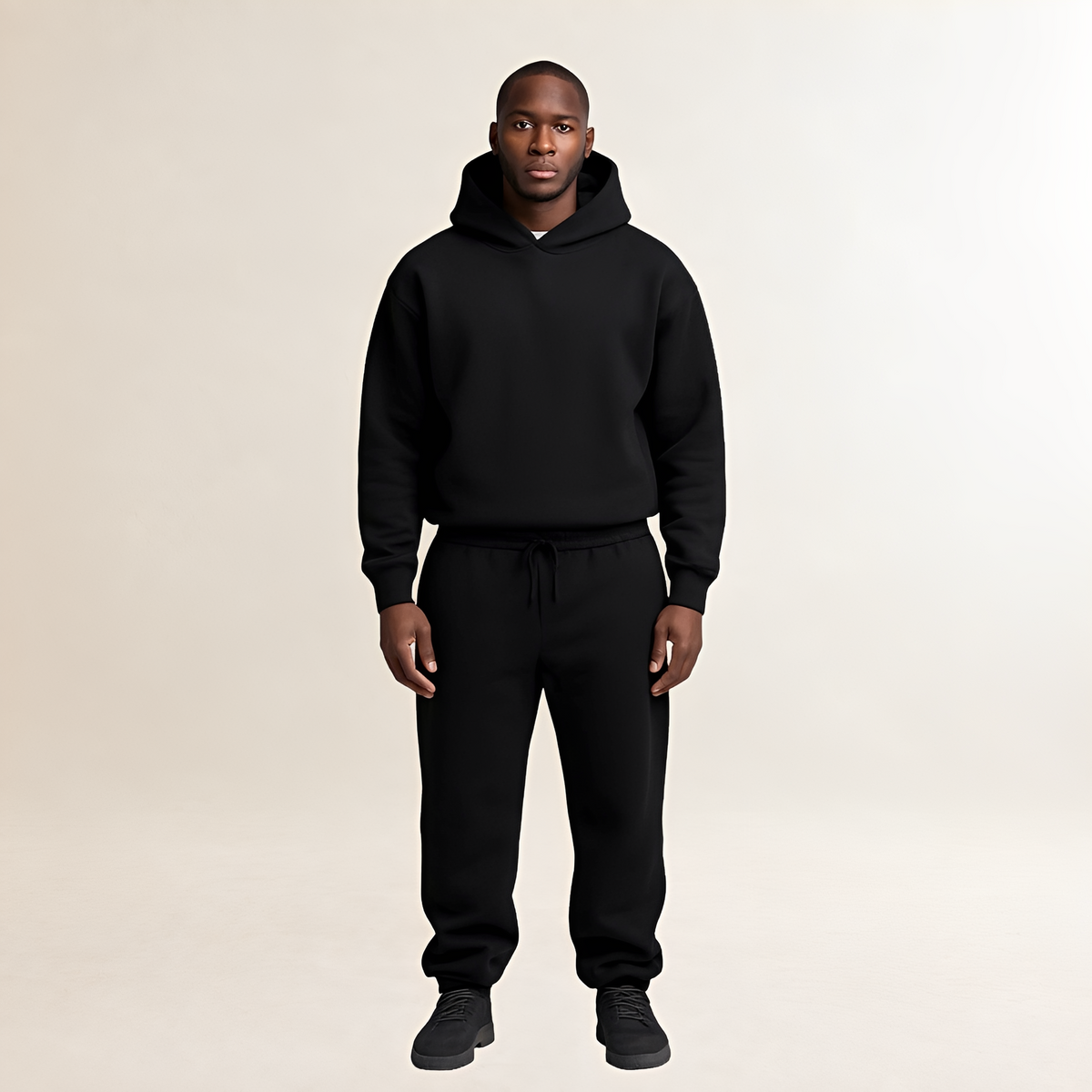 Hoodie and Jogger Set for Men - Oversized Fit with Adjustable Hood