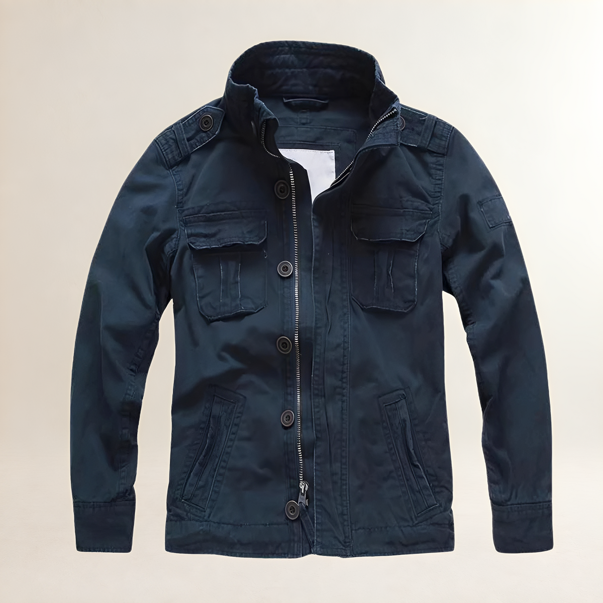 Jacket Men Military Style with Multiple Pockets - Regular Fit
