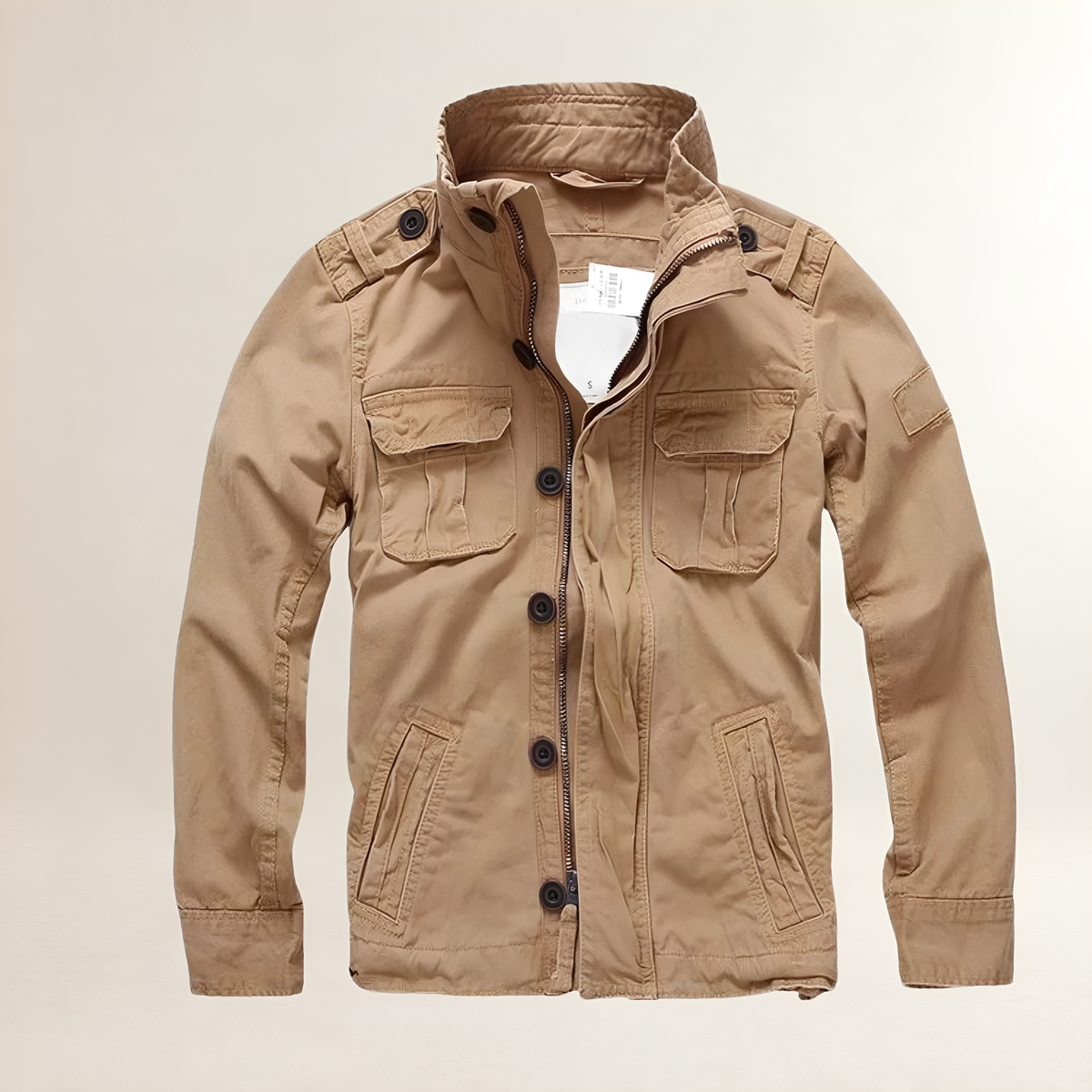 Jacket Men Military Style with Multiple Pockets - Regular Fit