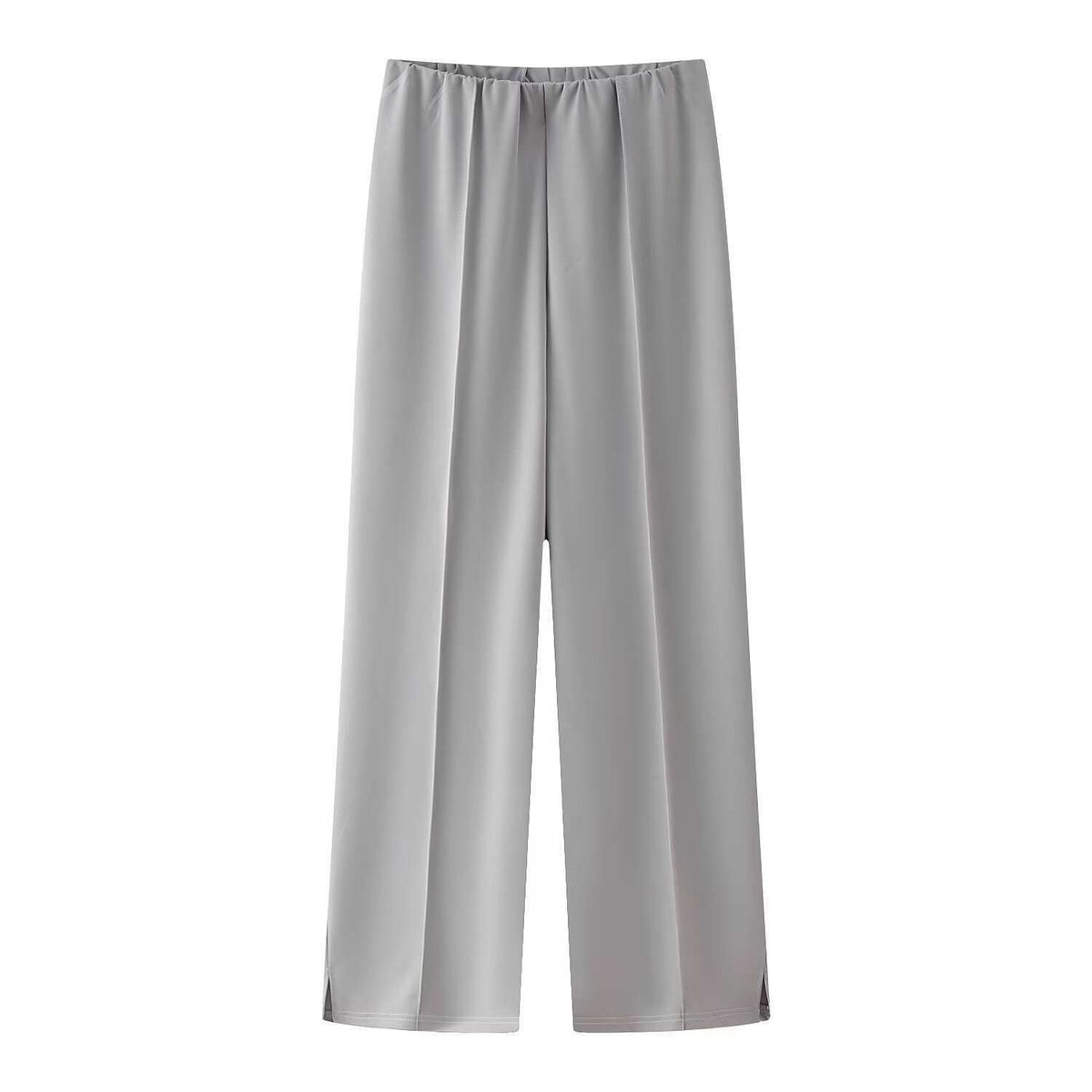 Loungewear Set for Women - Long Sleeve Top, Wide Leg Pants, Relaxed Fit