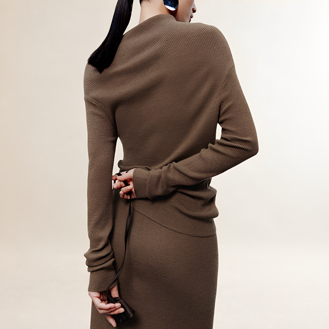 Maxi Dress for Women Off-Shoulder Long Sleeve Wrap Style with Slit
