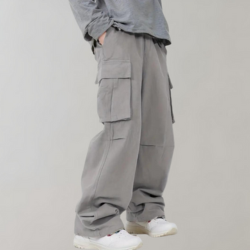 Men's Baggy Cargo Pants - Loose Fit with Multiple Pockets
