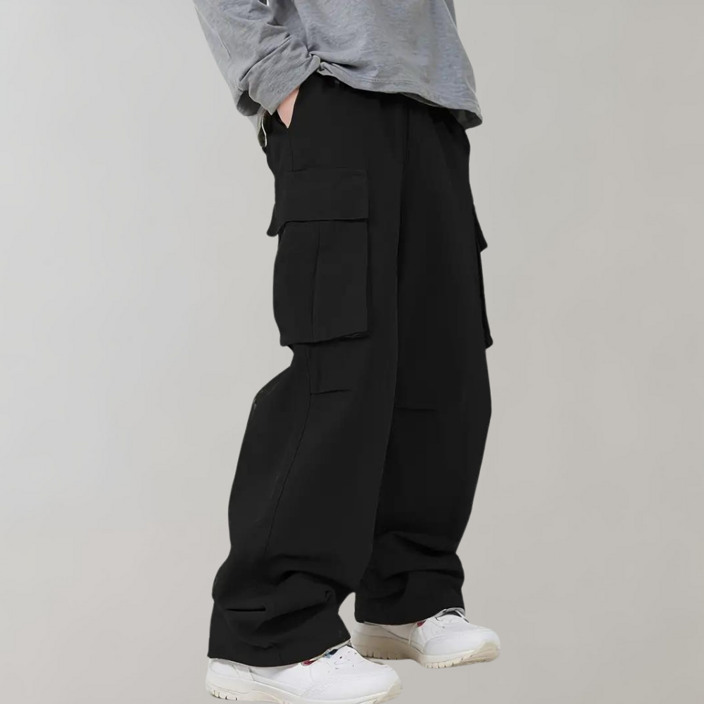 Men's Baggy Cargo Pants - Loose Fit with Multiple Pockets
