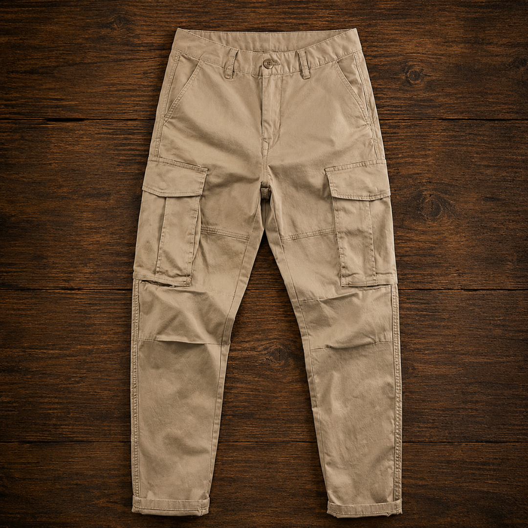 Men's Cargo Pants - Multi-Pocket Design, Regular Fit, Casual Style