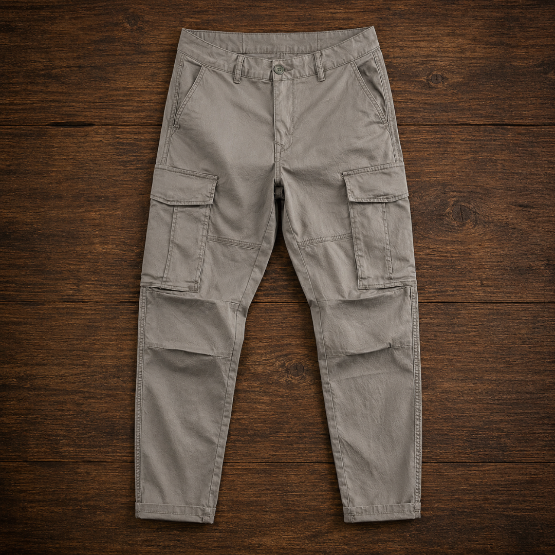 Men's Cargo Pants - Multi-Pocket Design, Regular Fit, Casual Style