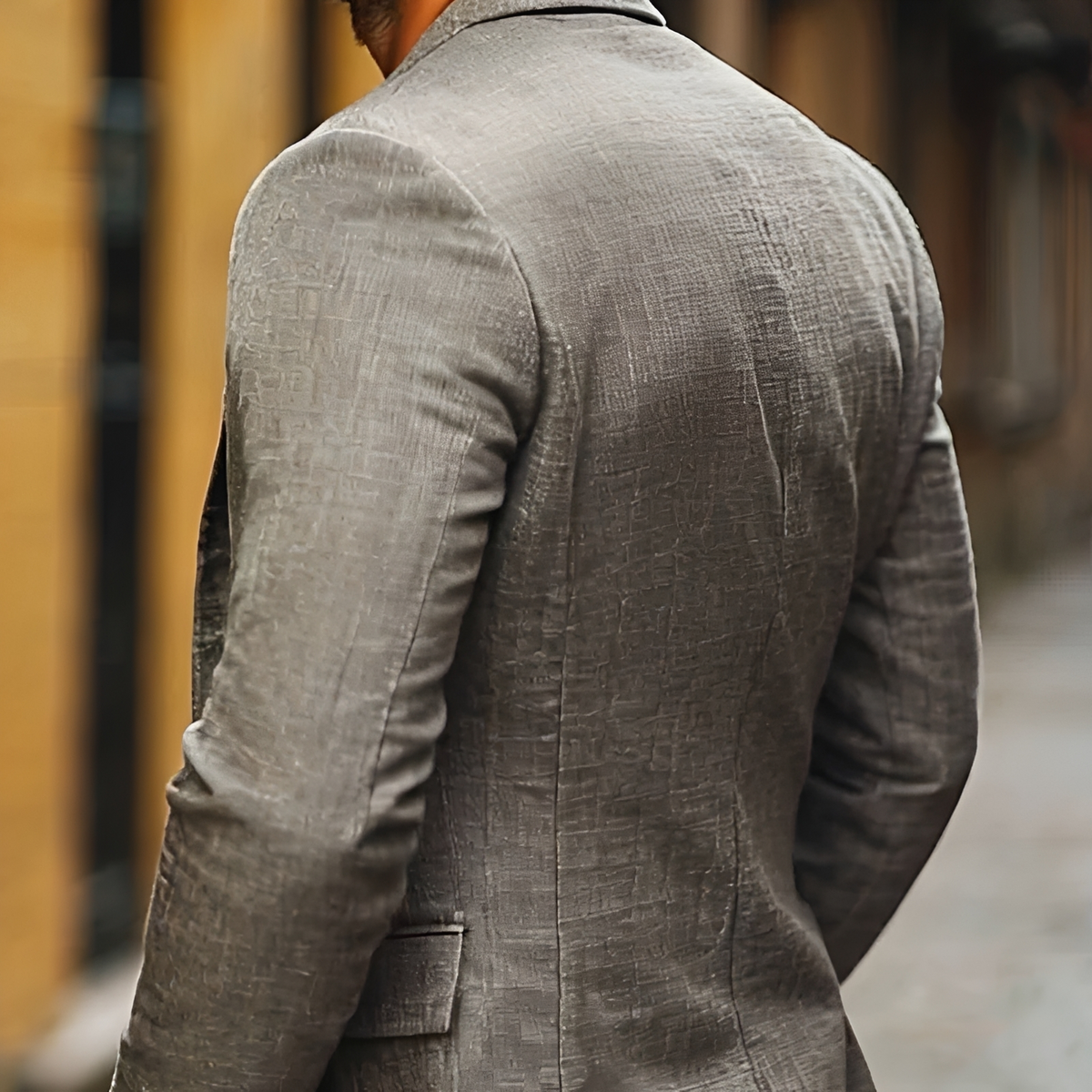Men's Casual Notch Lapel Blazer - Single-Breasted, Slim Fit