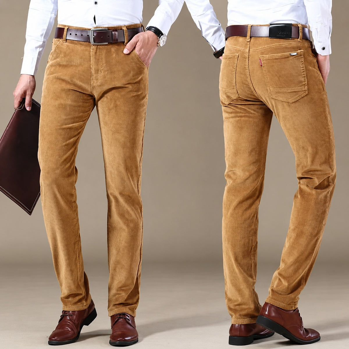 Men's Casual Pants - Tailored Fit 5-Pocket Trousers with Modern Silhouette