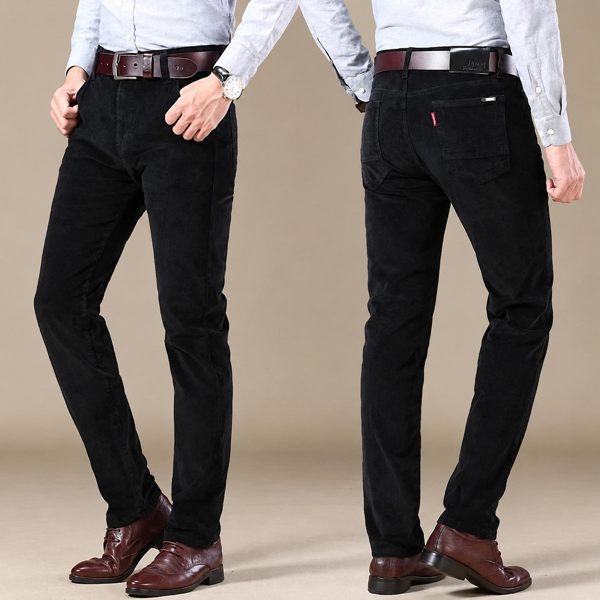 Men's Casual Pants - Tailored Fit 5-Pocket Trousers with Modern Silhouette