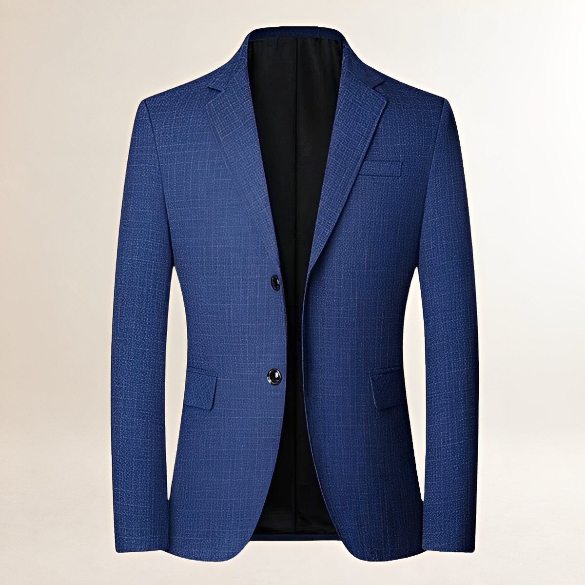 Men's Checked Blazer - Single-Breasted, Notch Lapel, Tailored Fit
